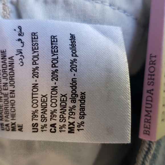 NEW! Style & Co Raw Edge Bermuda Denim Jean Shorts - Picture 6 of 6